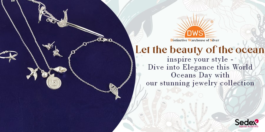 Dive into Elegance this World Oceans Day with our stunning Ocean jewelry collection.